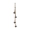 Sleigh Bell and Jute Rope Swag Decorative Bells for Christmas Antique Brass Gold 25 in H x 2.3 in L x 2.3 in W